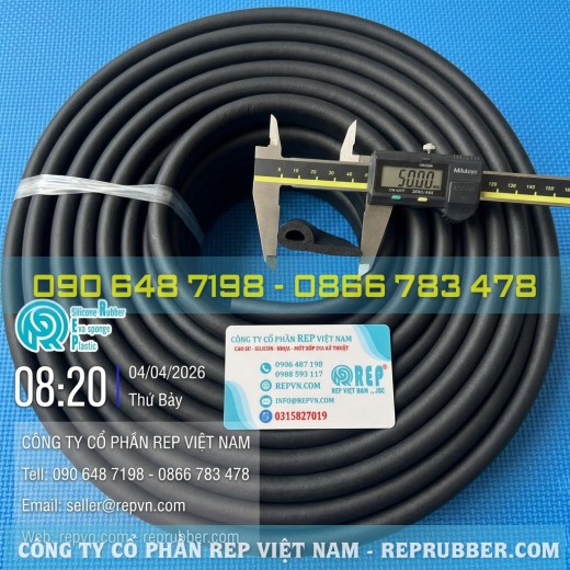 Ron silicon xốp đen chữ P đa dạng quy cách cho mọi loại tủ sấy