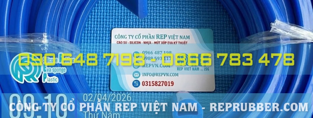 Sản xuất ron silicon chữ T màu xanh dương theo yêu cầu: Độ cứng chuẩn shore A