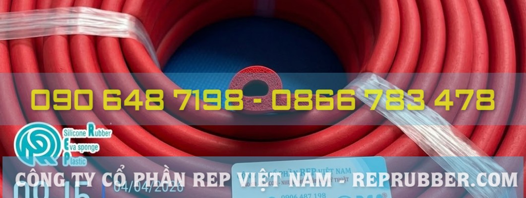 Sản xuất ron silicon xốp đỏ chữ P theo yêu cầu kỹ thuật chính xác