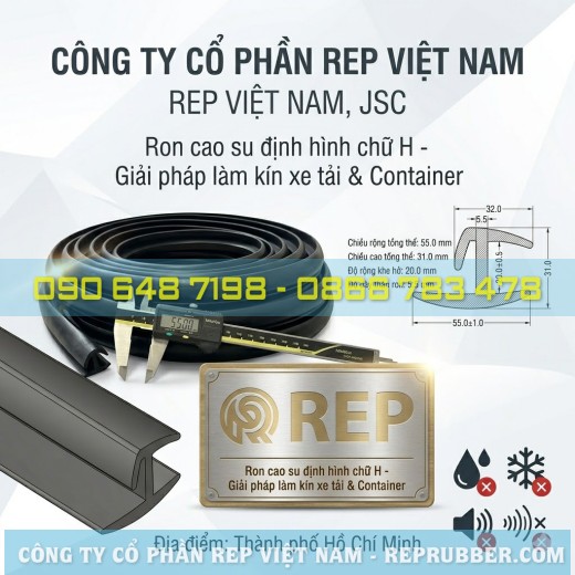 Thông số kỹ thuật ron chữ H xe tải: Cách lựa chọn biên dạng chuẩn cho từng loại vách thùng