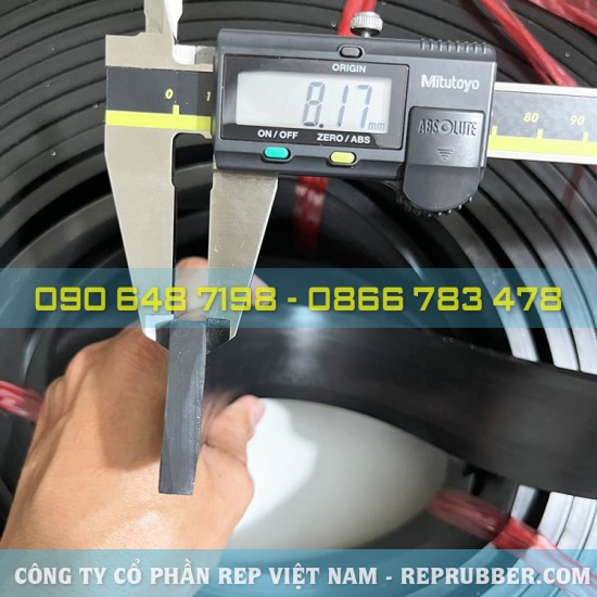 Gioăng cao su EPDM chữ nhật 8x40