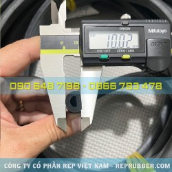 Gioăng cao su xốp EPDM chữ D 12x10x3 Gioăng cao su xốp EPDM chữ D 12x10x3