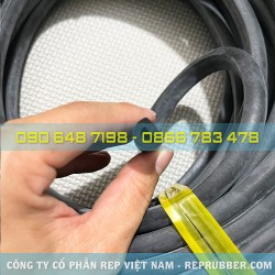 Gioăng cao su xốp EPDM chữ D 12x10x3 Gioăng cao su xốp EPDM chữ D 12x10x3