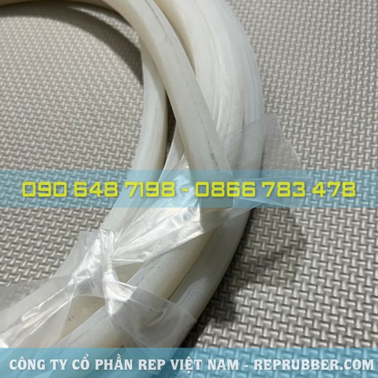 Gioăng silicon trắng chữ D 11x20