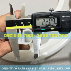 Gioăng silicon trắng chữ E 20x22x2 Gioăng silicon trắng chữ E 20x22x2