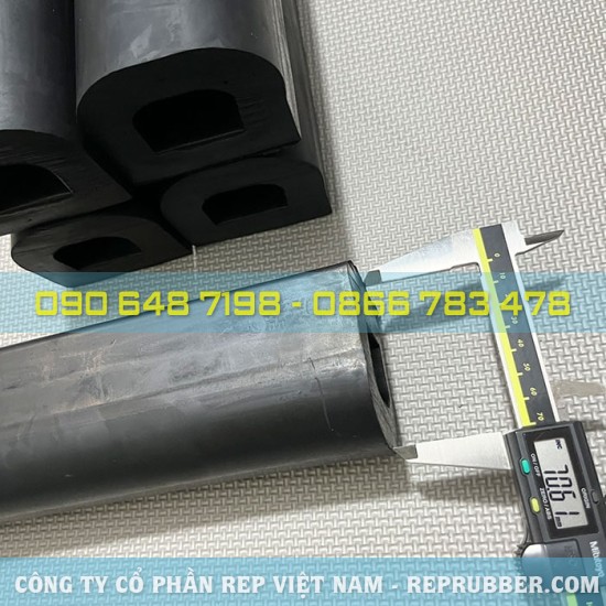 Gioăng cao su EPDM chữ D 80x70x20