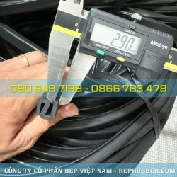 Gioăng cao su EPDM chữ S 15x14.4x3.3 Gioăng cao su EPDM chữ S 15x14.4x3.3