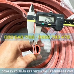Gioăng silicon đỏ chữ E 20x15x2 Gioăng silicon đỏ chữ E 20x15x2