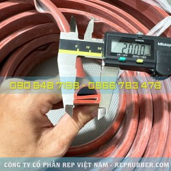 Gioăng silicon đỏ chữ E 20x15x2 Gioăng silicon đỏ chữ E 20x15x2
