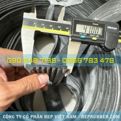 Gioăng silicon đen chữ I 41x5