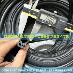 Gioăng cao su xốp kẽm chữ U 16x22.5x4 - XK 02 Gioăng cao su xốp kẽm chữ U 16x22.5x4 - XK 02