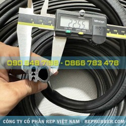 Gioăng cao su xốp kẽm chữ U 16x22.5x4 - XK 02 Gioăng cao su xốp kẽm chữ U 16x22.5x4 - XK 02