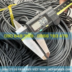 Gioăng cao su xốp EPDM đen phi 3.2 Gioăng cao su xốp EPDM đen phi 3.2