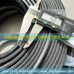Gioăng cao su xốp EPDM CN 5x15 Gioăng cao su xốp EPDM CN 5x15