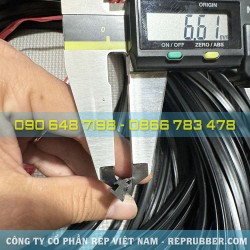 Gioăng cao su EPDM cửa kính 8x5.8x6.6 Gioăng cao su EPDM cửa kính 8x5.8x6.6