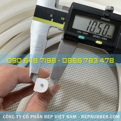 Gioăng silicon trắng chữ D 10x10.5x3.5 Gioăng silicon trắng chữ D 10x10.5x3.5
