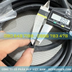 Gioăng cao su xốp EPDM chữ D 10x10x3 Gioăng cao su xốp EPDM chữ D 10x10x3