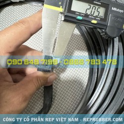 Gioăng silicon đen chữ L 10x12x4 Gioăng silicon đen chữ L 10x12x4