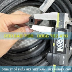 Gioăng cao su xốp chữ D 10x12x3 Gioăng cao su xốp chữ D 10x12x3