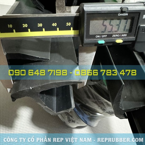 Gioăng cao su EPDM chữ J 58.5x48x5