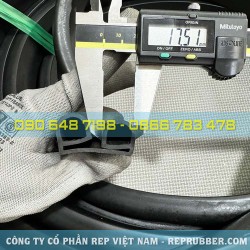 Gioăng cao su chữ E 40x20x2 Gioăng cao su chữ E 40x20x2