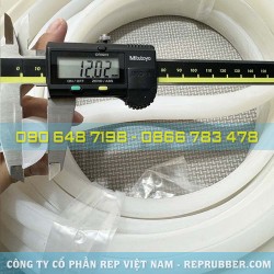 Gioăng silicon trắng chữ D 24x12x3 Gioăng silicon trắng chữ D 24x12x3
