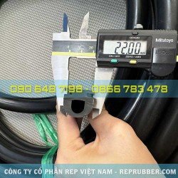 Gioăng cao su EPDM chữ D 22x20x3 Gioăng cao su EPDM chữ D 22x20x3