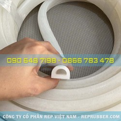Gioăng silicon trắng chữ D 23x16.5x4 Gioăng silicon trắng chữ D 23x16.5x4