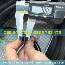 Gioăng cao su EPDM chữ D 13x7x2.5 Gioăng cao su EPDM chữ D 13x7x2.5