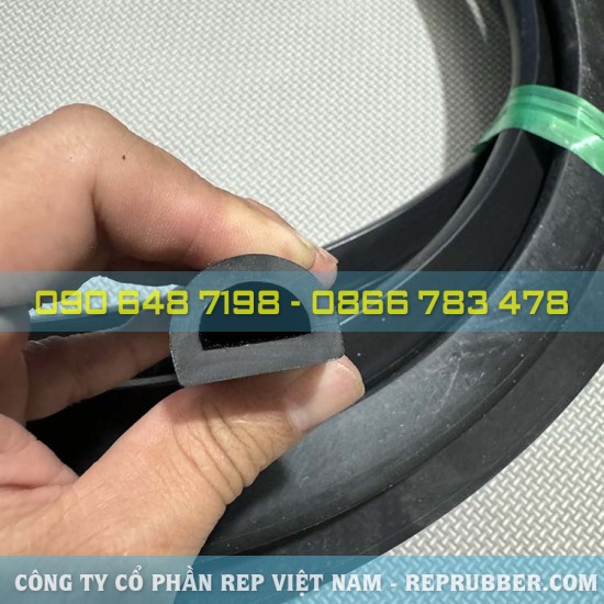 Gioăng cao su EPDM chữ D 23x16.5x4