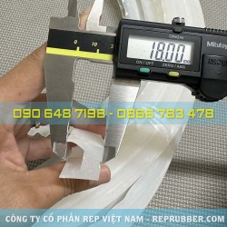 Gioăng silicon trắng chữ U 18x18x10 Gioăng silicon trắng chữ U 18x18x10