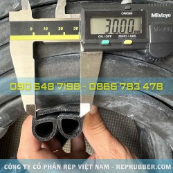 Gioăng cao su xốp EPDM chữ E 30x18x2 Gioăng cao su xốp EPDM chữ E 30x18x2