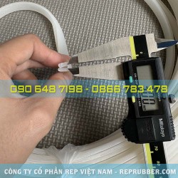 Gioăng silicon trắng trong chữ U 7x10x2 Gioăng silicon trắng trong chữ U 7x10x2