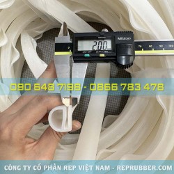 Gioăng silicon chịu nhiệt chữ E 22x20x2 Gioăng silicon chịu nhiệt chữ E 22x20x2