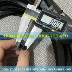 Gioăng cao su EPDM chữ U 8x10x1.5 Gioăng cao su EPDM chữ U 8x10x1.5
