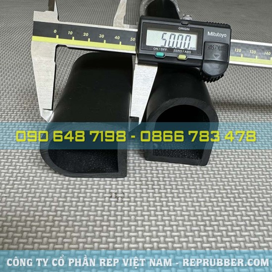 Gioăng cao su EPDM chữ D 50x40x5