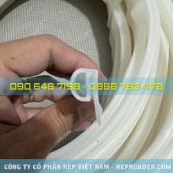 Gioăng silicon trắng chữ E 20x10.5x1.5 Gioăng silicon trắng chữ E 20x10.5x1.5