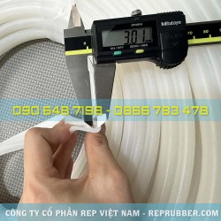 Gioăng silicon trắng chữ U 8x19x3 Gioăng silicon trắng chữ U 8x19x3