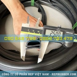 Gioăng cao su EPDM chữ E 25x16x2 Gioăng cao su EPDM chữ E 25x16x2