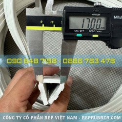 Gioăng cao su thường trắng chữ U 25x25x4 Gioăng cao su thường trắng chữ U 25x25x4