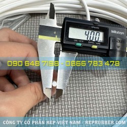 Gioăng silicon trắng đục phi 4 Gioăng silicon trắng đục phi 4