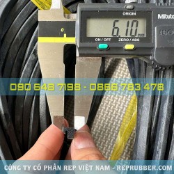 Gioăng cao su  xốp EPDM chữ U 6.1x5.5x3.5 Gioăng cao su  xốp EPDM chữ U 6.1x5.5x3.5