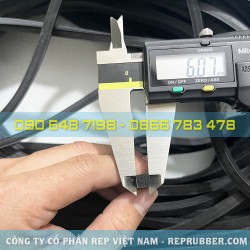 Gioăng cao su xốp EPDM 6x6 Gioăng cao su xốp EPDM 6x6
