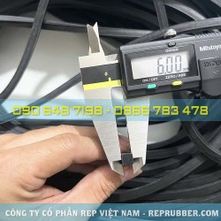 Gioăng cao su xốp EPDM 6x6 Gioăng cao su xốp EPDM 6x6