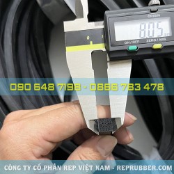 Gioăng cao su xốp EPDM 8x8 Gioăng cao su xốp EPDM 8x8