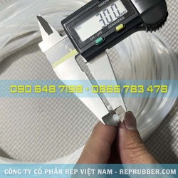 Gioăng silicon trắng trong phi 3 Gioăng silicon trắng trong phi 3