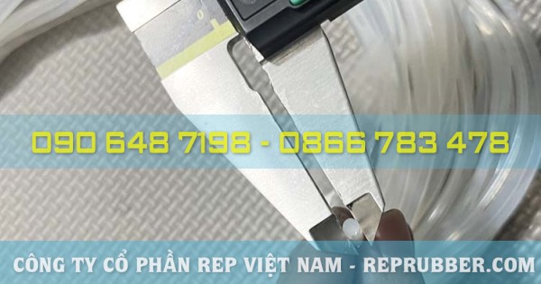 Gioăng silicon trắng trong phi 3 | CTY CAO SU REP VN