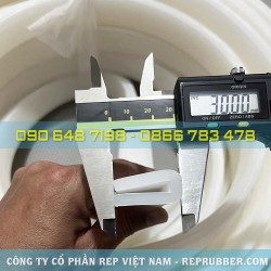 Gioăng silicon trắng trong chữ U 15x30x5 Gioăng silicon trắng trong chữ U 15x30x5