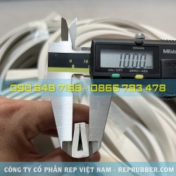 Gioăng cao su EPDM trắng chữ U 10x20x3 Gioăng cao su EPDM trắng chữ U 10x20x3