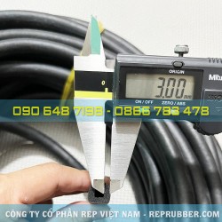 Gioăng cao su xốp EPDM chữ D 12x12x3 Gioăng cao su xốp EPDM chữ D 12x12x3
